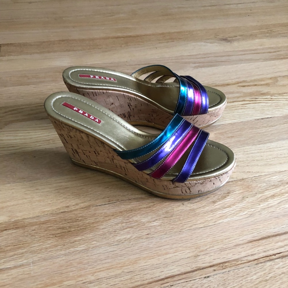 Prada Multicolored Wedges - image 1